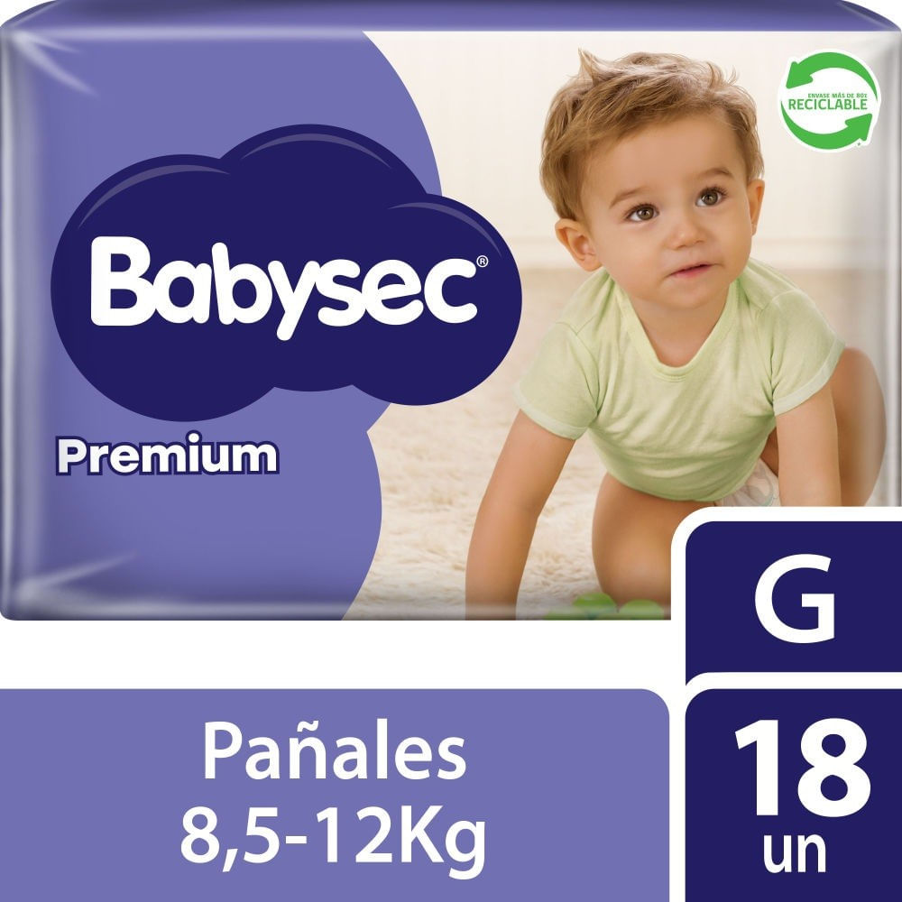 Babysec Pañales Premium G 18 UN