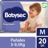 Babysec Pañales Premium M 20 UN