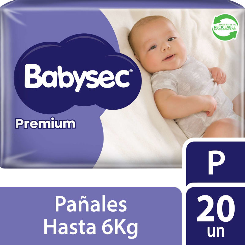 Babysec Pañales Premium P 20 UN
