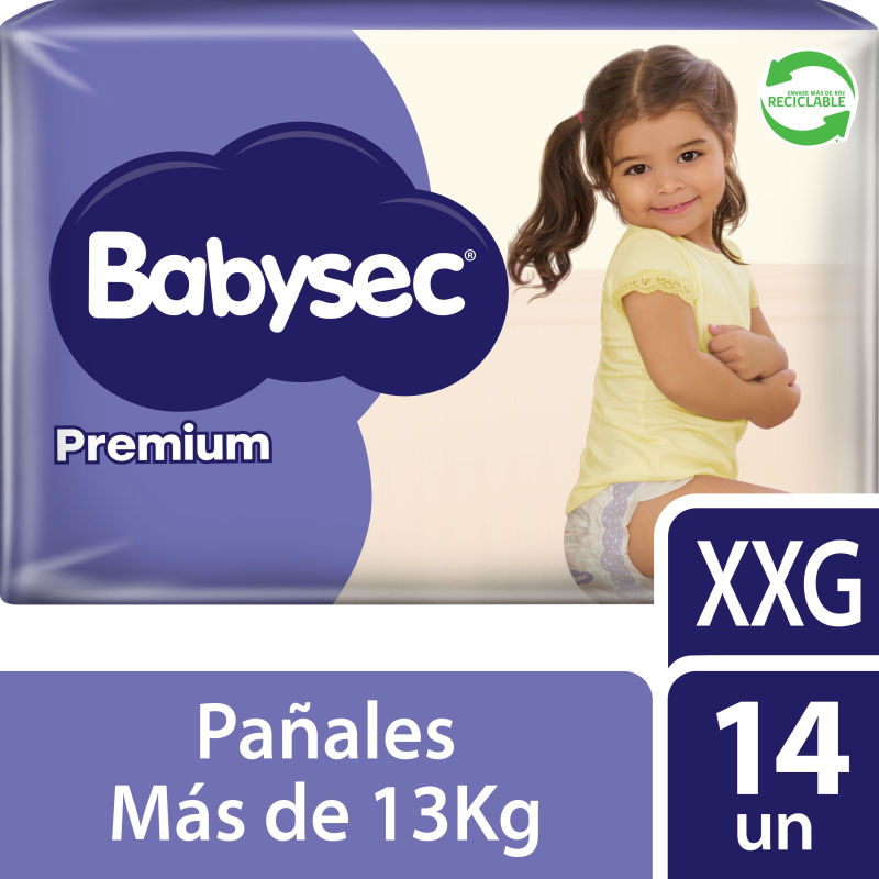 Babysec Pañales Premium Xxg 14 UN
