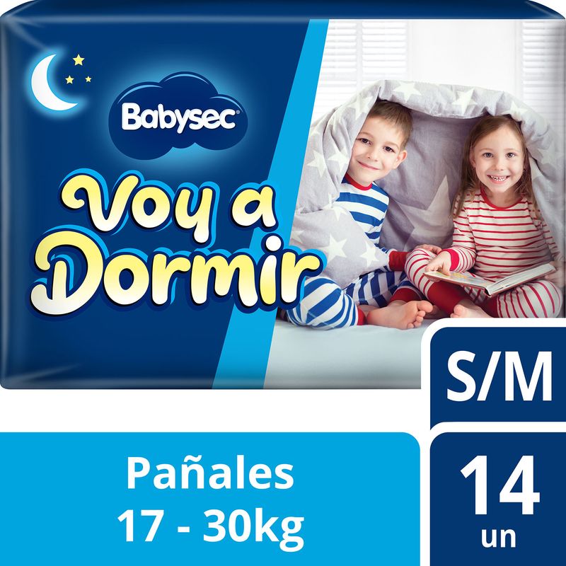 Babysec Pañales Voy A Dormir S/m 14 UN