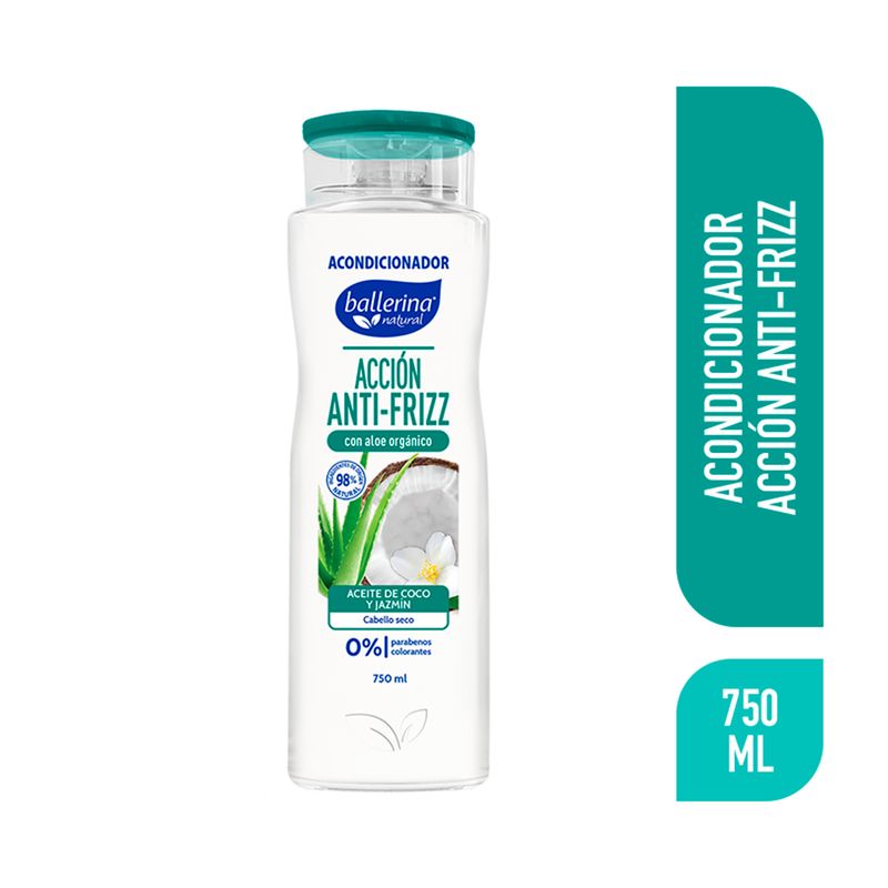 Ballerina Acondicionador  Bajopoo Aceite De Coco Y Jazmin DP 750 ml