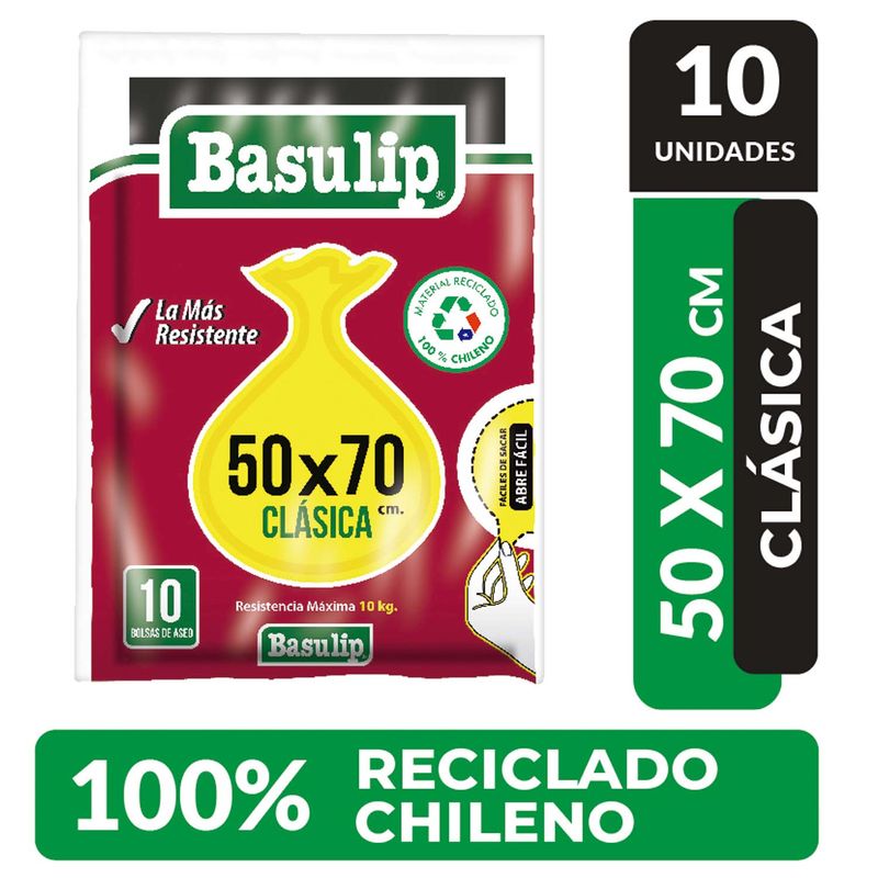 Cien Bolsas De Basura 50x70 10 UN