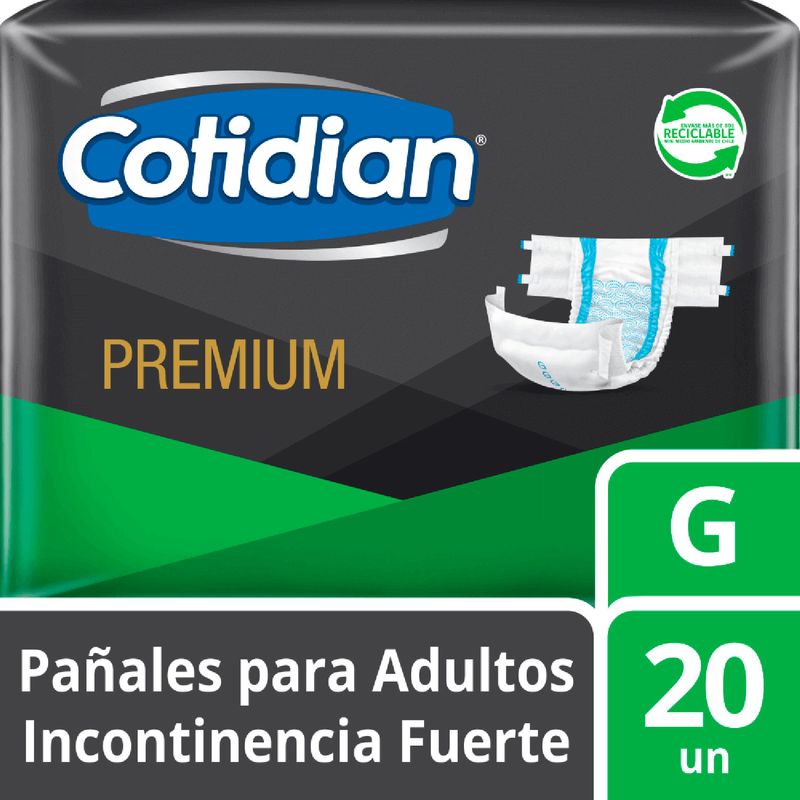 Cotidian Premium Pañal G 20 UN
