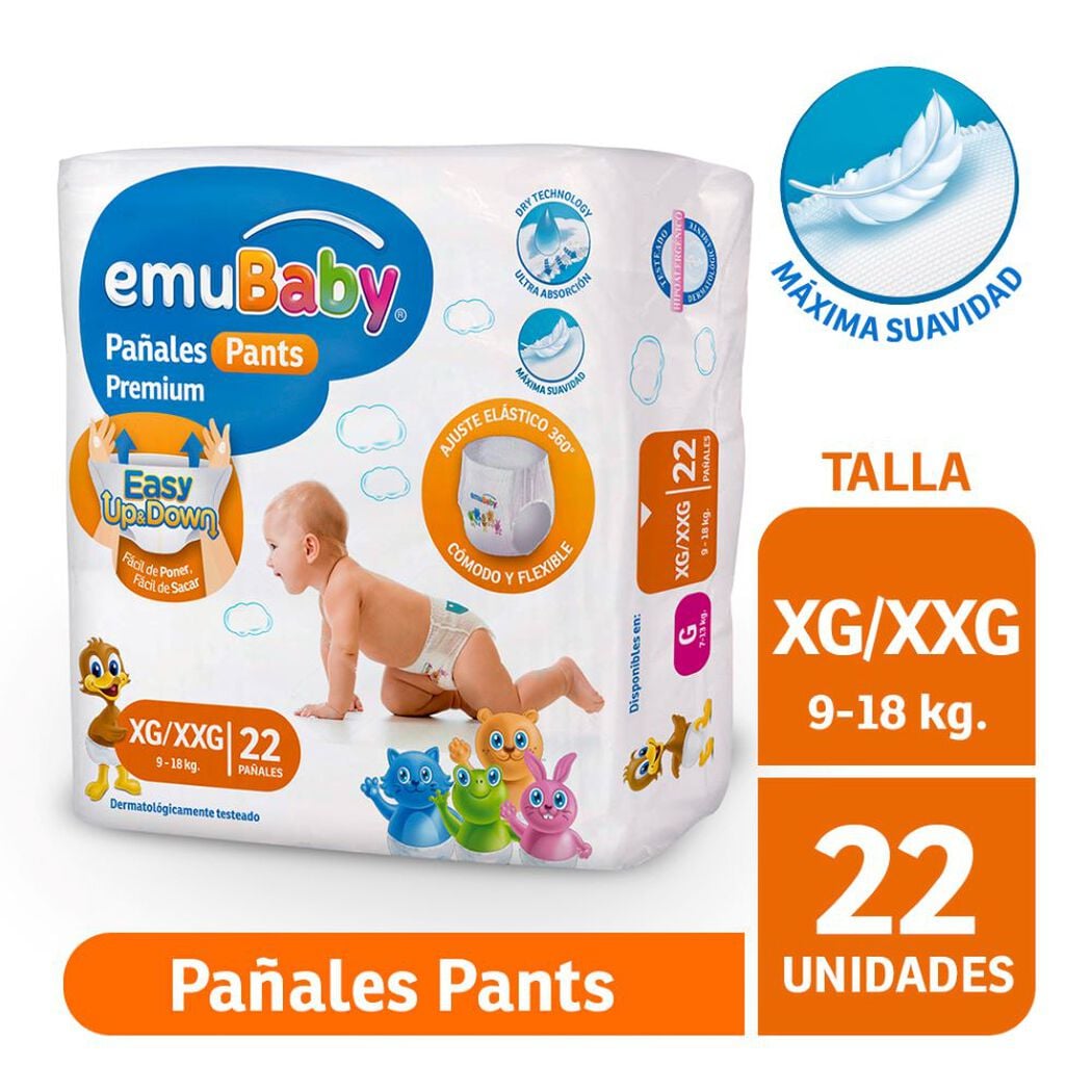 Emubaby Pañales Pants Xg/xxg 22 UN