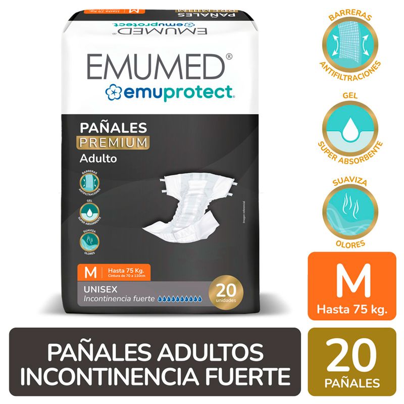 Emumed Pañales M 20 UN