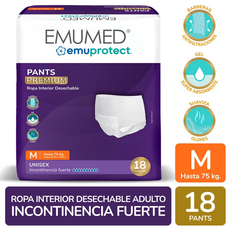 Emumed Pañales Pants M 18 UN