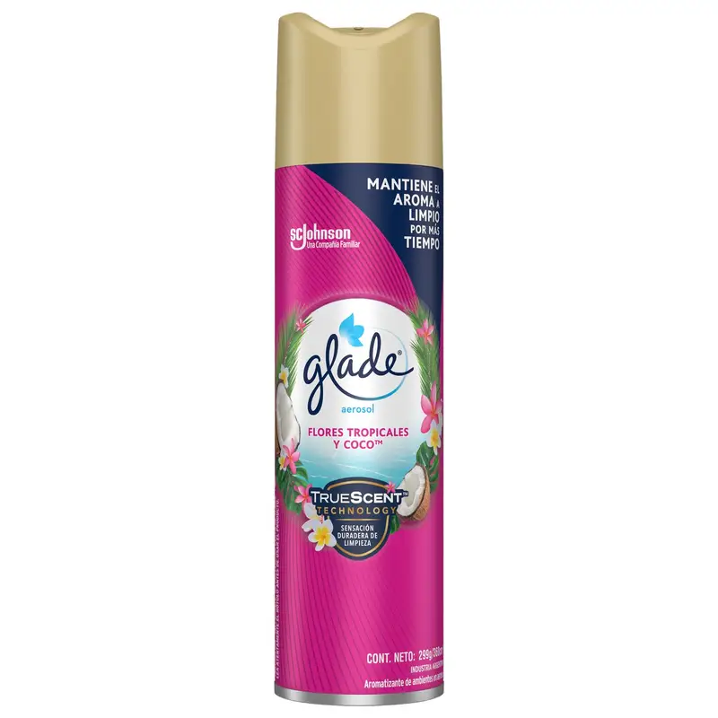 Glade Aromatizante Flores Tropicales Y Coco 360 ml