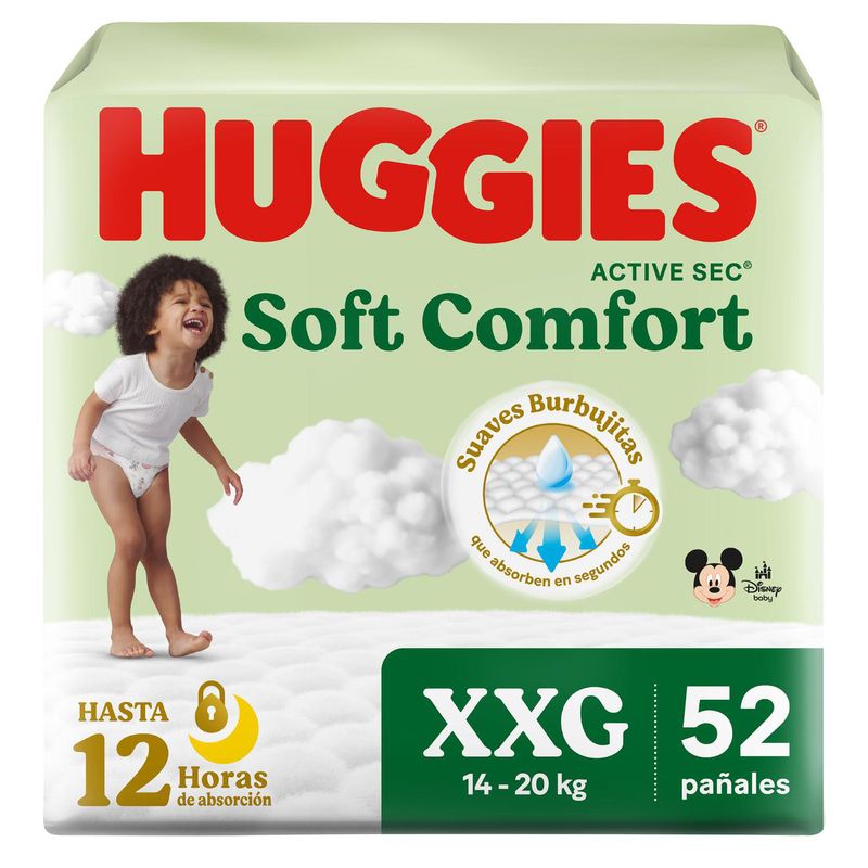 Huggies Pañales Active Sec Xxg 52 UN