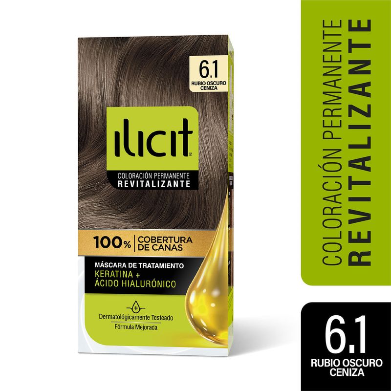 Ilicit Tintura 6/1 Rubio Oscuro Ceniza