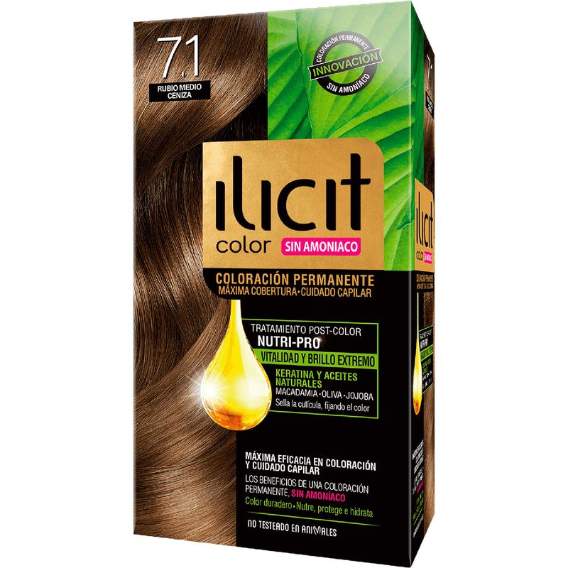 Ilicit Tintura 7/1 Rubio Medio Ceniza