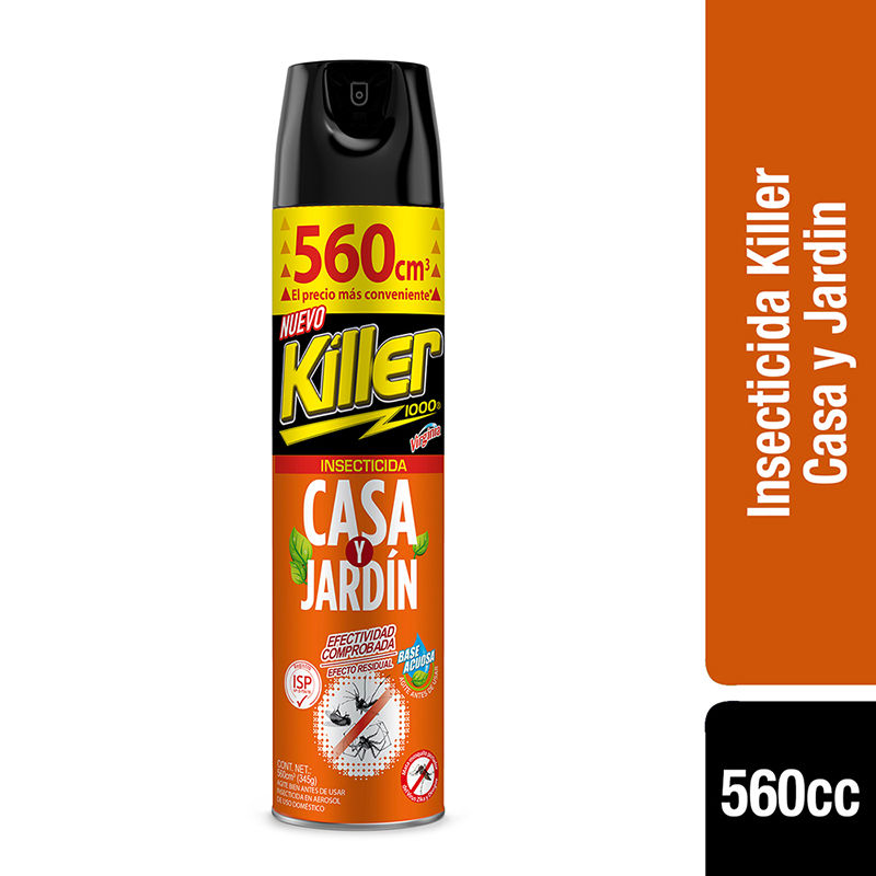 Killer Insecticida Casa Y Jardin 560 cc