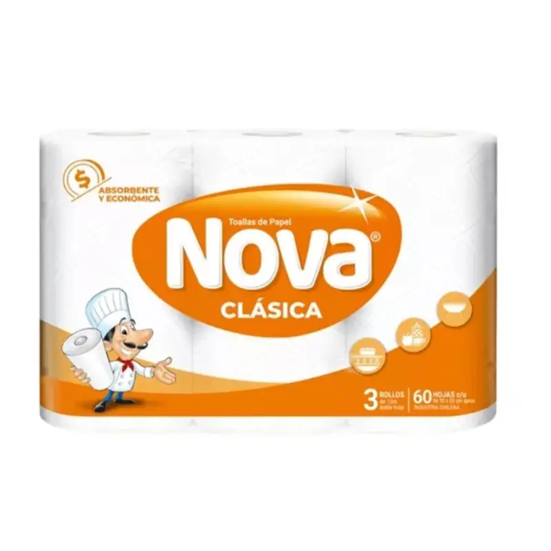 Nova Toalla de Papel Clasica 12 Metros 1 UN