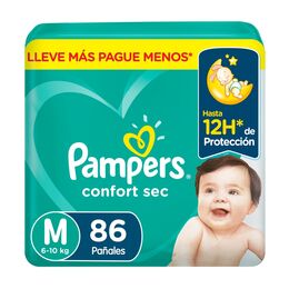 Pampers Pañales Confort Sec M 20 UN