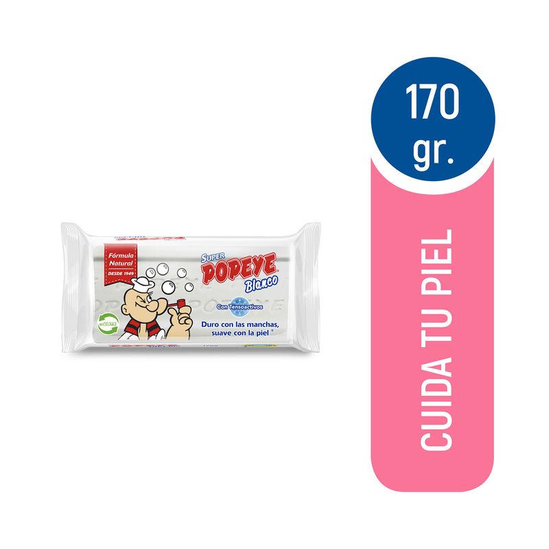 Popeye Jabón Blanco 170 grs