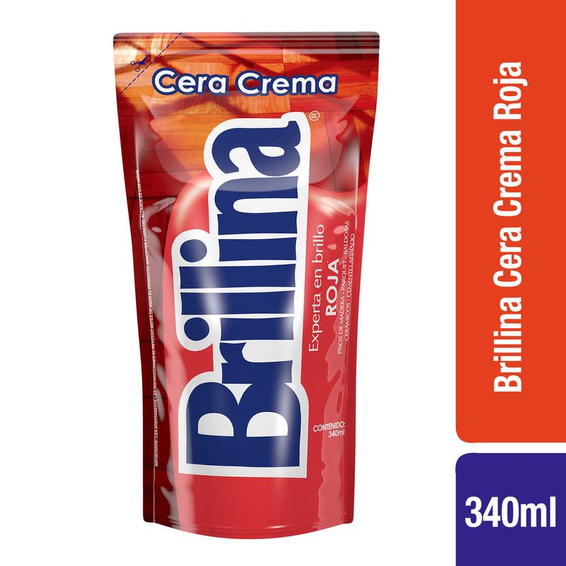 Brillina Cera Crema Roja 340ml