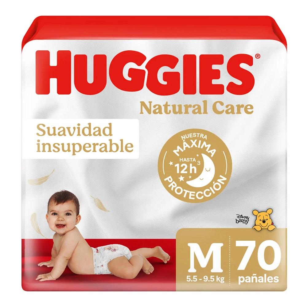 Huggies Pañales Natural Care M 70 UN