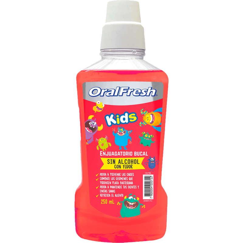 Oral Fresh Enjuague Bucal Kids 250 ml