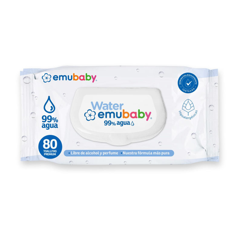 Emubaby Toallitas Humedas Water 80 UN