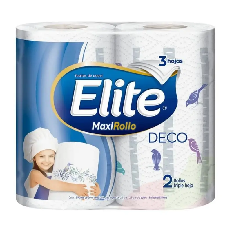 Elite Deco 3 Hojas 2 Rollos
