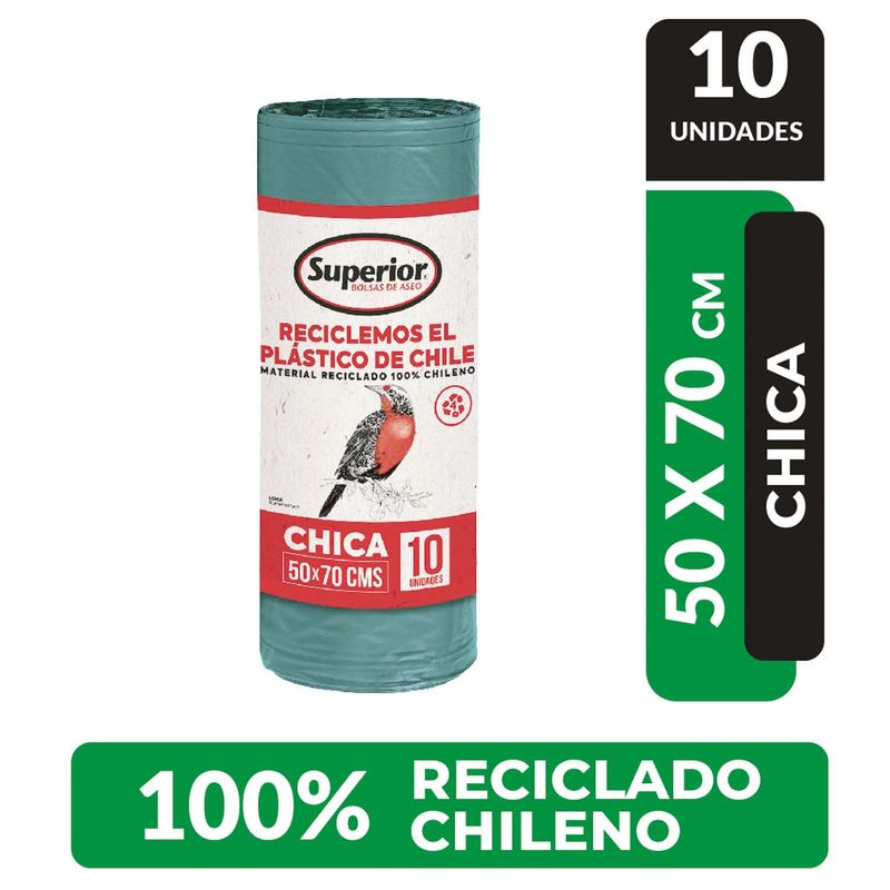 Cien Bolsa Basura Rollo 50x70 10 UN