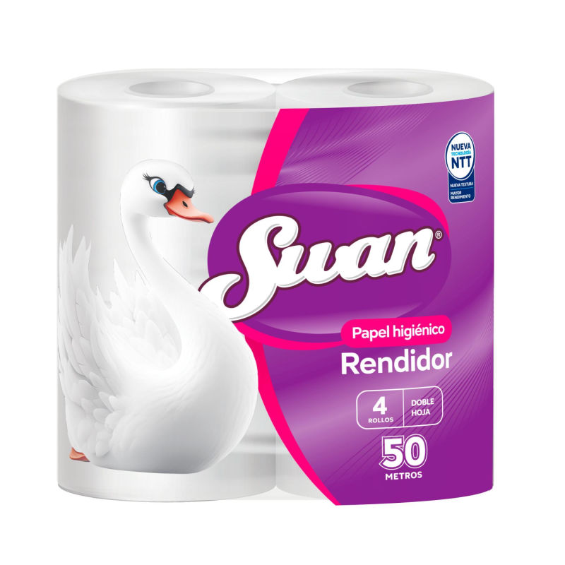 Swan Papel Higienico 50 metros 4 UN