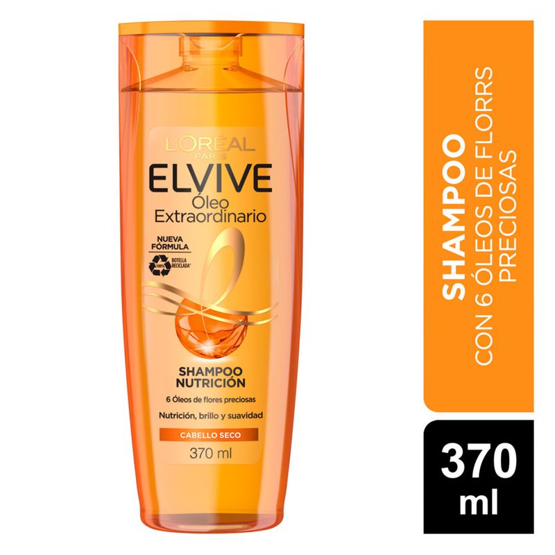 Elvive Shampoo Óleo Extraordinario Nutrición 370 ml