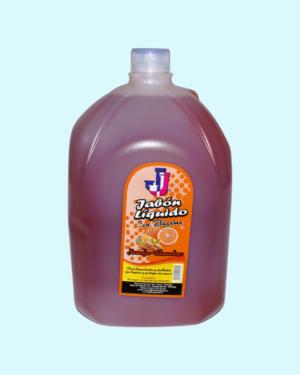 JJ Jabón Liquido Naranja- Almendra 5 Lts