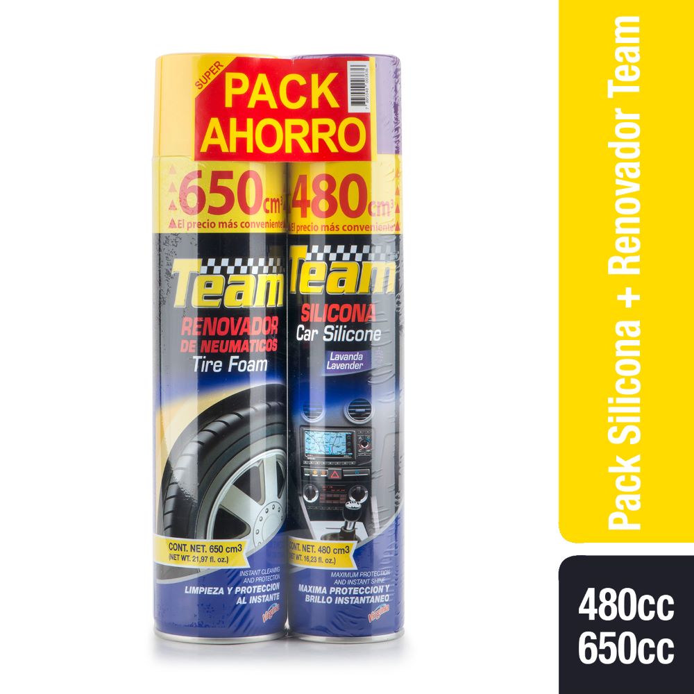 Team pack Silicona 480 ml + Renovador 650 ml