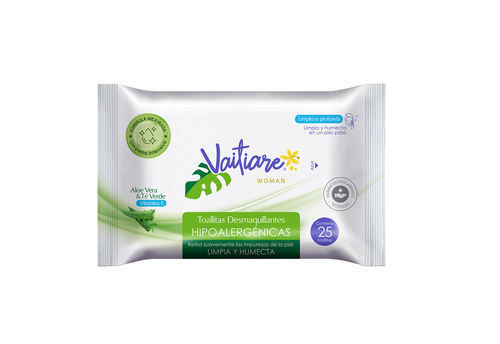 Vaitiare Toalla Desmaquillante vitamina E 25 UN