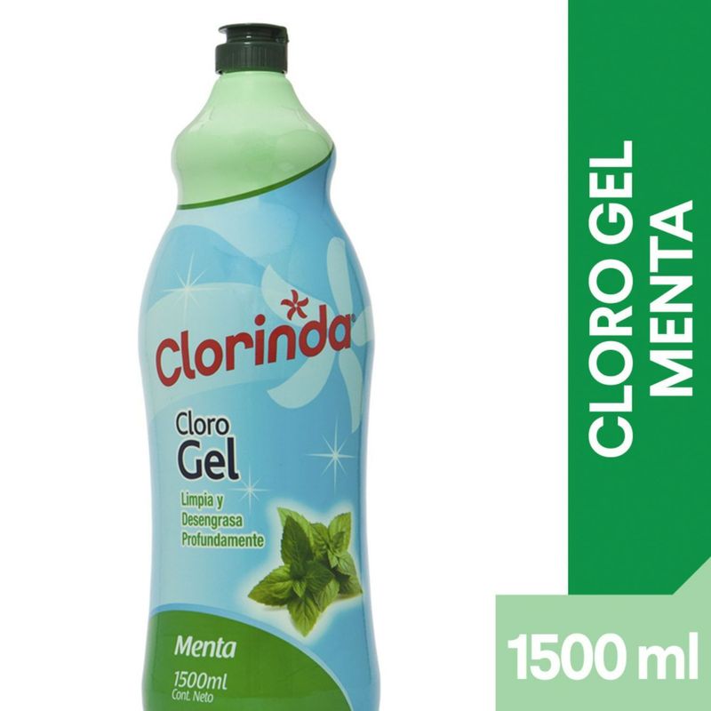 Clorinda Cloro Gel Menta 1.5 Lts