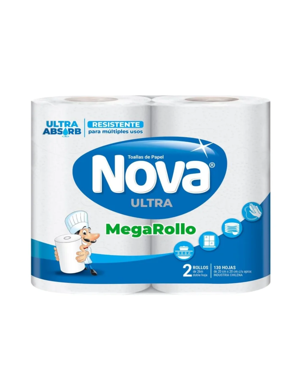 Nova Toalla de Papel Ultra Mega Rollo 25 Metros  1 UN