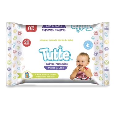 Tutte Toallita Humeda Manos y Cara 20 UN