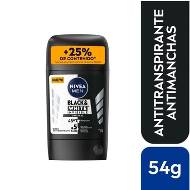 Nivea Desodorante Barra Black & White Clear  54 grs