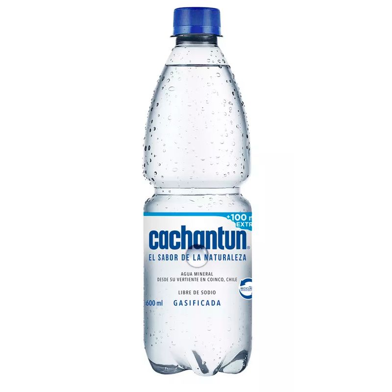 Cachantun Agua Mineral Con Gas 600 ml