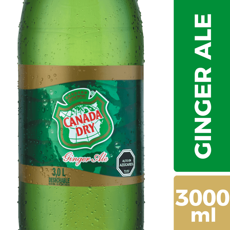 Canada Dry Ginger Ale Gaseosa 3 Lts