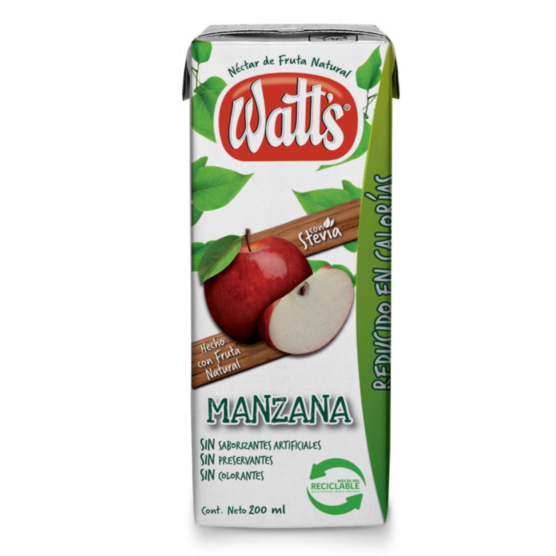 Watts Jugo Pack 6u Manzana 200 ml