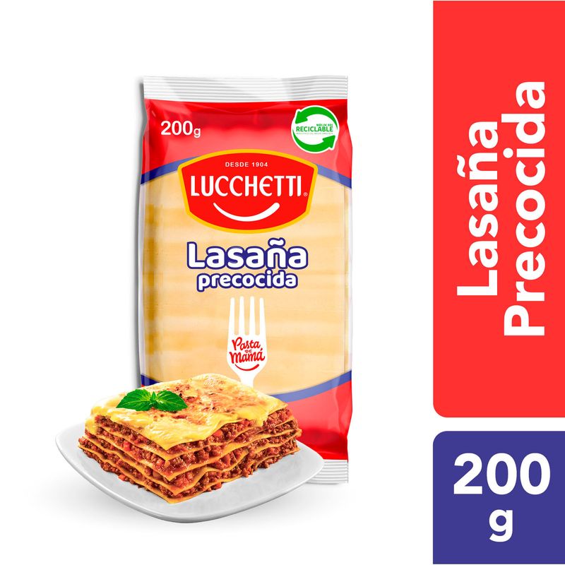 Lucchetti Lasaña Precocida Tradicional 200 grs