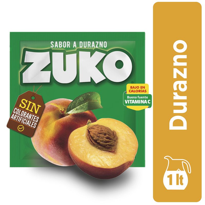 Zuko Jugo Polvo Durazno 15 grs