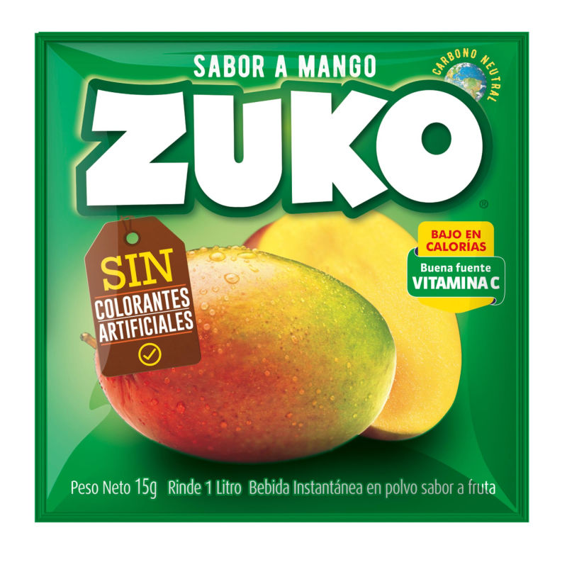 Zuko Jugo Polvo Mango 15 grs