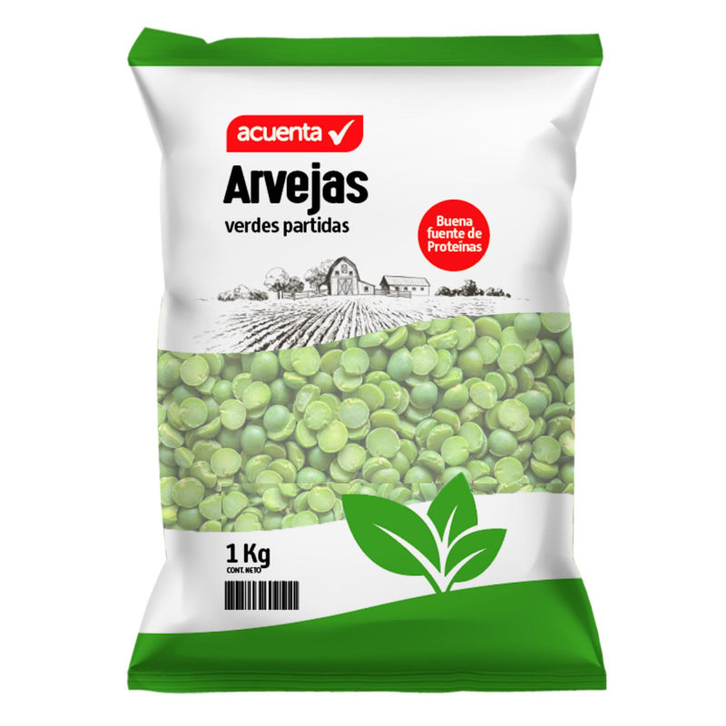 Coliseo Arvejas Verdes Premium 1 kg