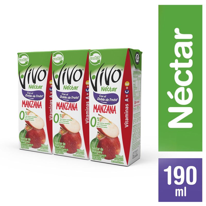 Sprim Néctar Manzana 190 ml  Pack 3 UN