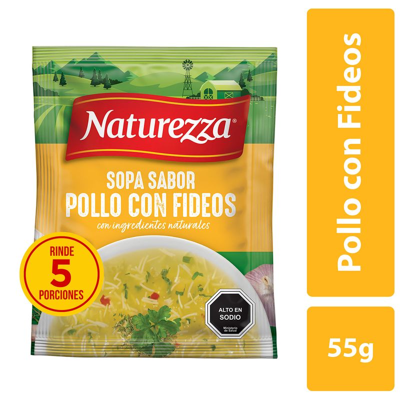 Naturezza Sopa Sabor Pollo con Fideos 55 grs