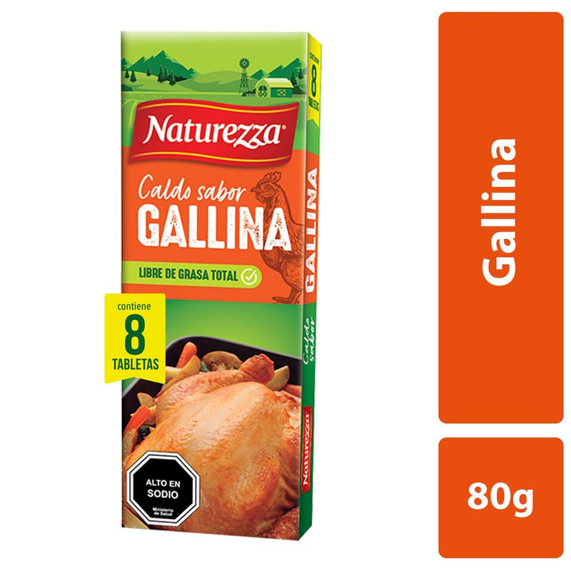 Naturezza Caldo Tabletas Sabor Costilla 8 UN