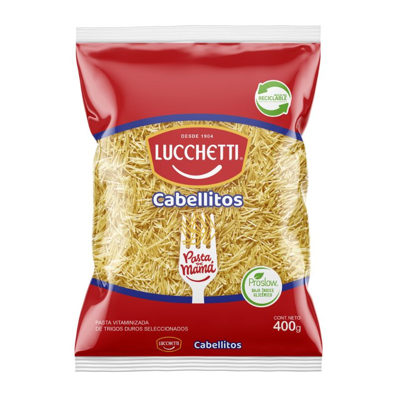 Lucchetti  Fideos Cabello Corto 400 grs