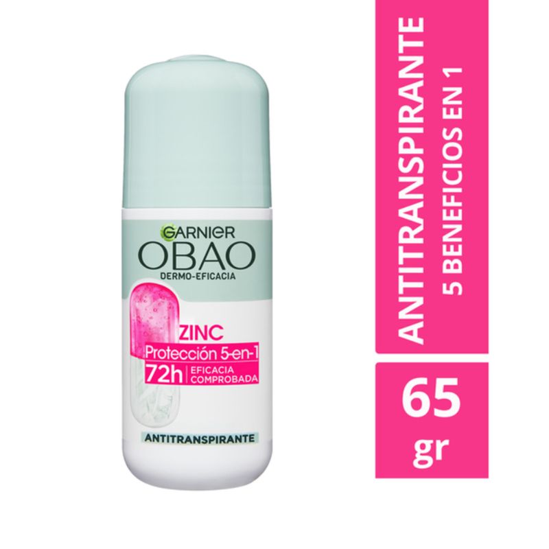 Garnier Desodorante Roll On Zinc 65 grs