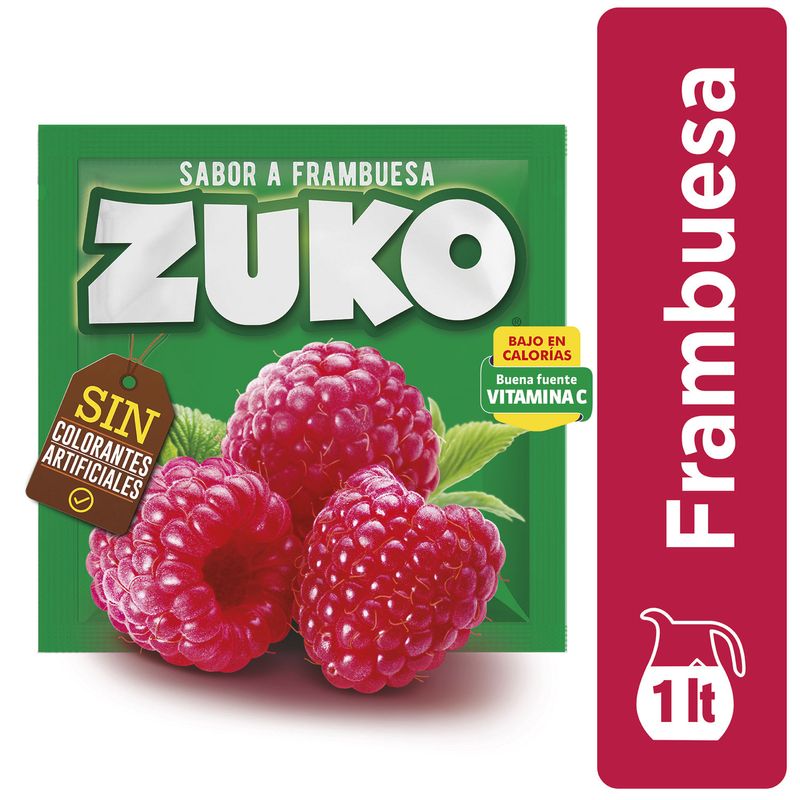 Zuko Jugo Polvo Limonada Frambuesa 15 grs