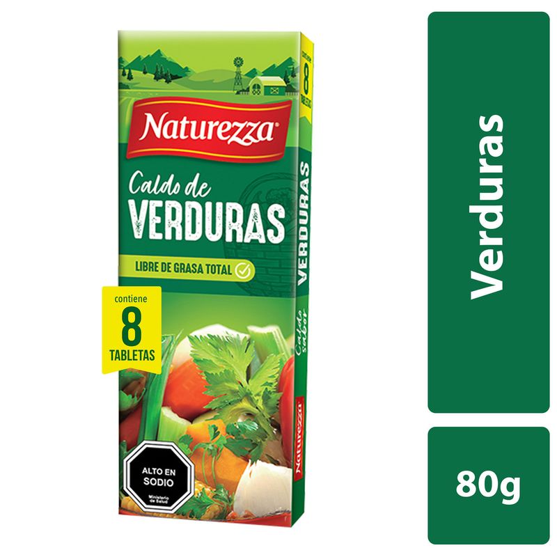 Naturezza Caldo Tableta Sabor Verdura 8 UN
