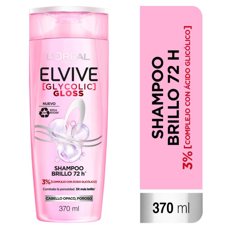 Elvive Shampoo Glycolic Gloss 370 ml