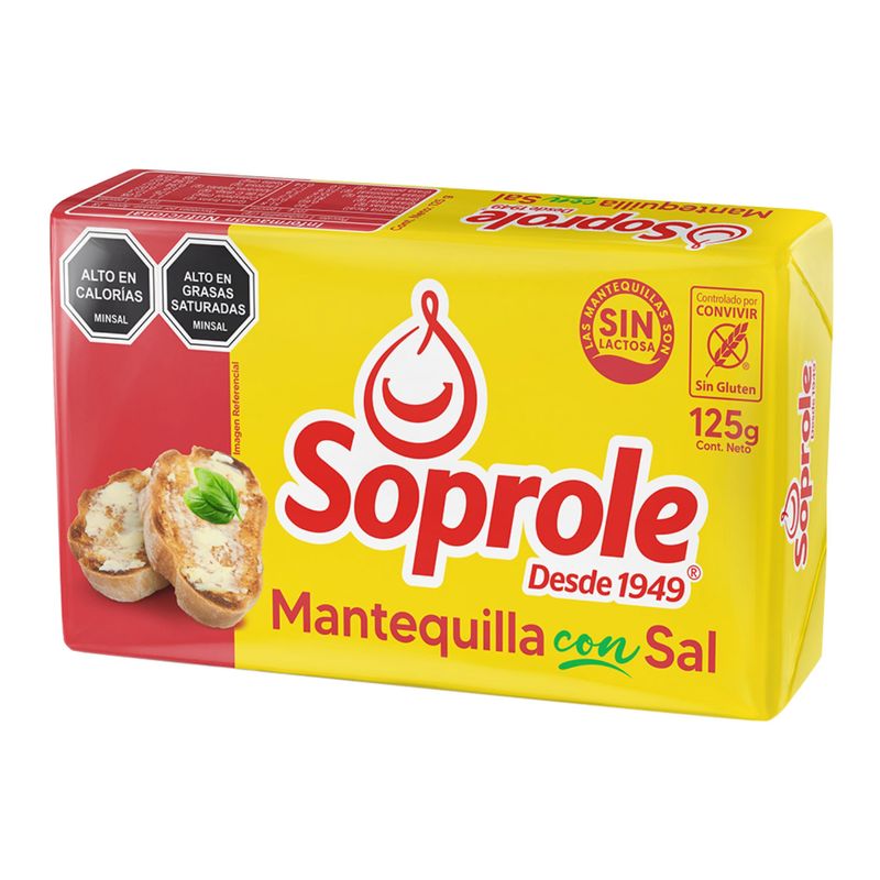 Soprole Mantequilla con Sal 125 grs